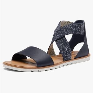 Sorel Ella II Sandal Slip on. Women’s Size 7.5 in Nocturnal & Sea Salt.